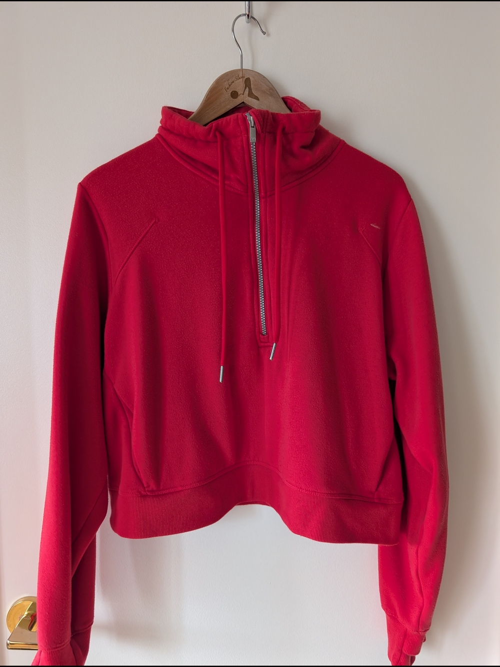 all in motion Red Quarter-Zip Fleece Hoodie